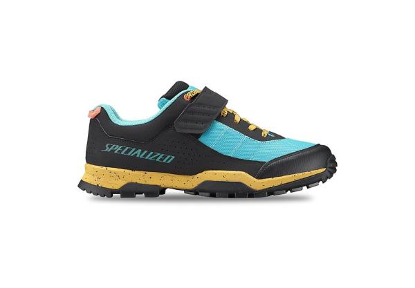 Specialized RIME 1.0 Mountain Bike Shoes 39 Brassy Yellow/ Lagoon Blue