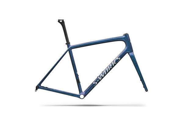 Specialized S-Works Aethos 2 Frameset - FACT 12r Carbon SATIN BLACK INK WASH / PEARL / SHADOW SILVER 54