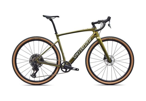 Specialized Diverge 4 Comp Carbon - SRAM Apex AXS/S1000 Laurel Green Metallic/Dolomite Metallic 54