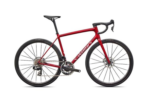 Specialized S-Works Aethos 2 - SRAM RED AXS SANDSTONE METALLIC BASE / RED TINT 49