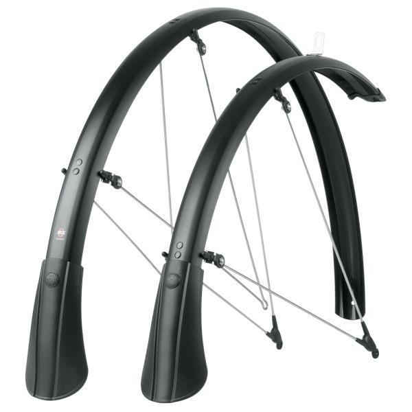 SKS Schutzblechgarnitur Bluemels Matt 28&quot; 45 mm schwarz matt 