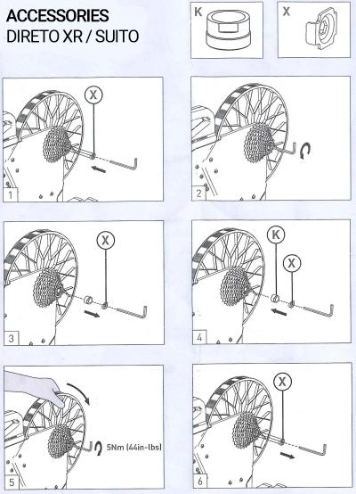 Elite Hometrainer Adapterset für Suito und Direto XR  Produktbild 2