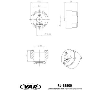 VAR Zahnkranzabzieher RL-18800 für Cyclo und 4/5/6 Regina  Produktbild 1