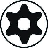 Unior Torxschlüssel TR 10 mit Bohrung im Innensechsrund-Kopf  Produktbild 1