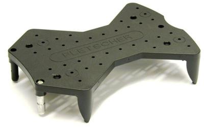 Pletscher Korb Standard Gepäckträger fein mit 3-Punkte Adapter schwarz  Produktbild 1