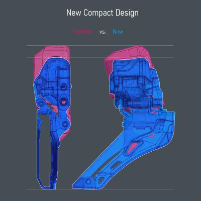 Shimano Umwerfer DURA-ACE FD-R9250 Di2 2x12 Down Swing 61-66° Anlöt  Produktbild 3
