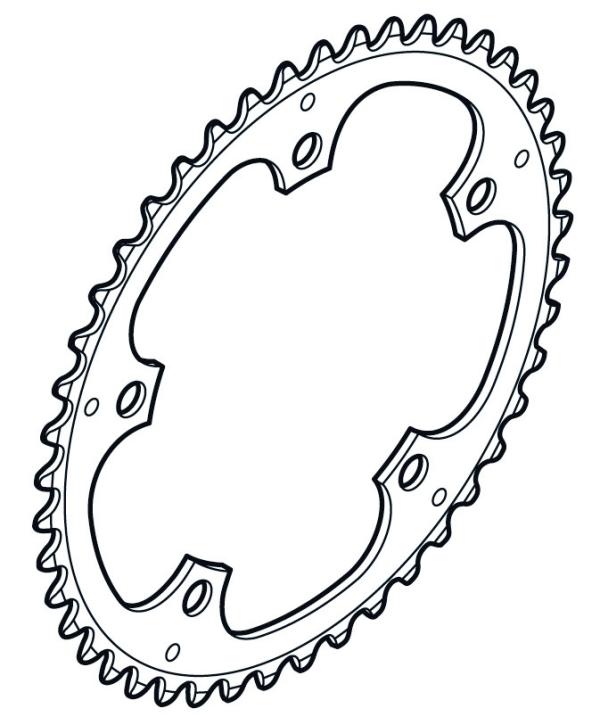 Shimano Kettenblatt ALFINE FC-S501 39 Zähne schwarz 