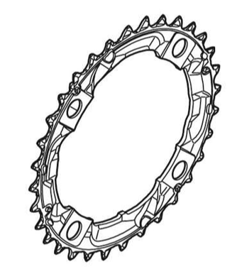 Shimano Kettenblatt ACERA FC-M361 32 Zähne schwarz 