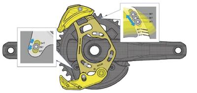 Shimano Kettenführung SAINT SM-CD50 ISCG05 ohne Bash Guard  Produktbild 1