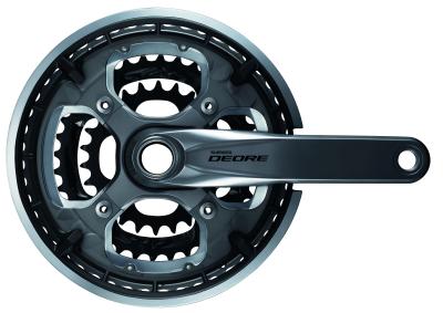 Shimano Kettenradgarnitur DEORE FC-T6010 175 mm 48X36X26 Hosenschutz schwarz  Produktbild 1