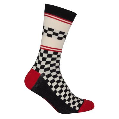 Le Patron Classic Jersey Peugeot Socks black ecru 35-38 Produktbild 2