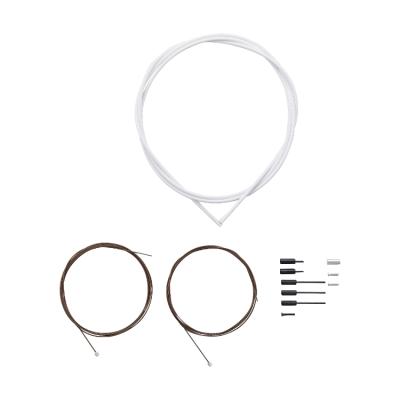 Shimano Schaltzugset Road Polymer weiss Blister  Produktbild 1