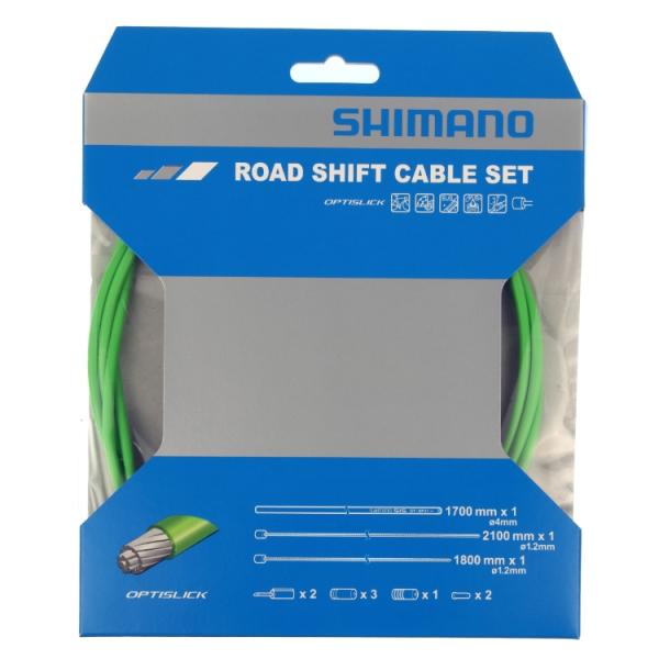 Shimano Schaltzugset Road Optislik gr&uuml;n Blister 
