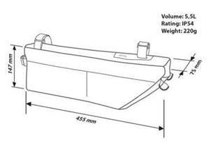 PRO Rahmentasche Gravel 5.5l grau  Produktbild 2