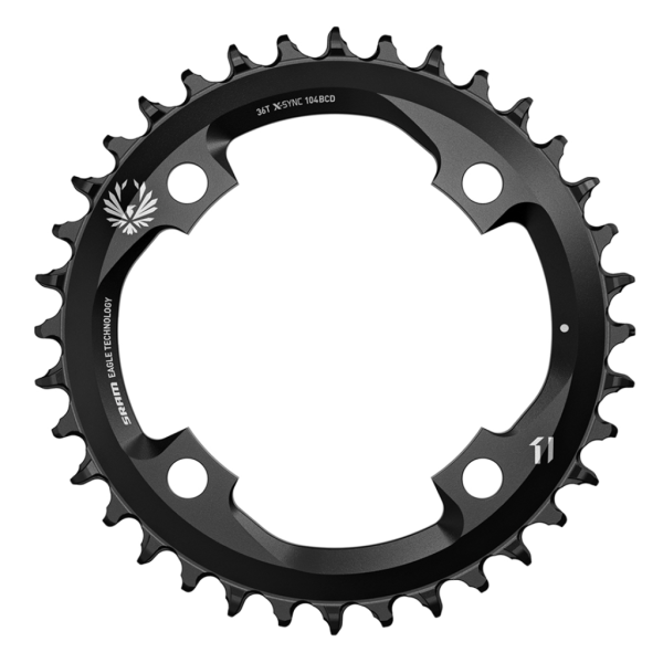 Sram Chainring Eagle CNC Alu X-Sync2 104 BCD 104x36T black
